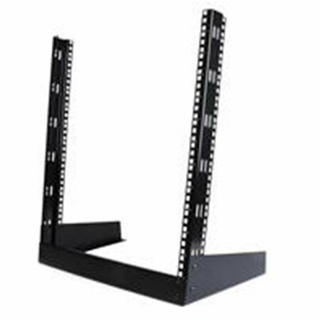 DYNAMICFUNCTION 12U 19 in. Desktop Open Frame 2 Post Rack - Black DY3329263